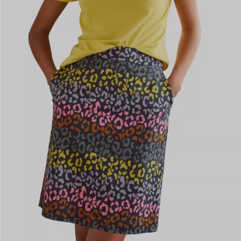 Boden Cheetah print skirt